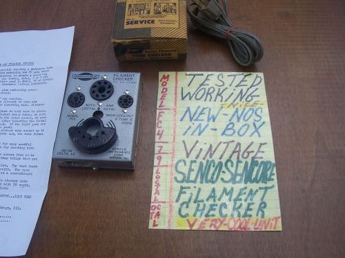 tested working new nos in box  Vintage Senco sencore  FC4  Filament Tube Checker
