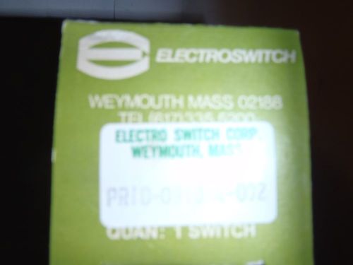 ELECTROSWITCH PR10 -910a4-002 keyed Selector Switch