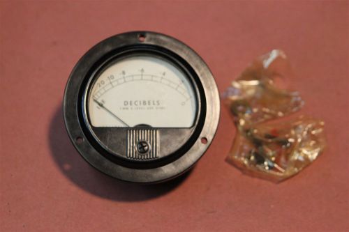 Honeywell 53RN Round Deccibels 1MW o Level 600 OHMS Vintage Electronics Gage