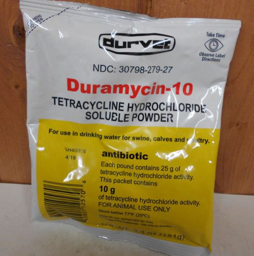 Livestock Antibiotic ~ Duramycin-10 6.4oz ~ Durvet 0570 ~ Free Shipping!