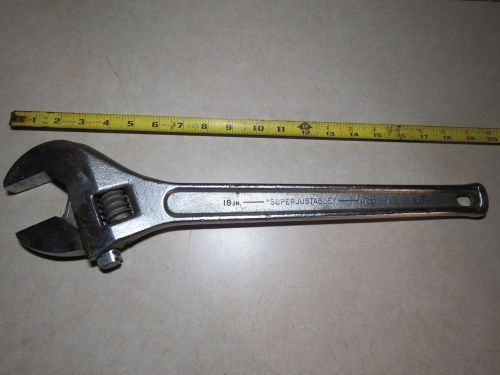 J.H. Williams &amp; Co. AP-18 Superjustable Adjustable Wrench 18&#034; Chrome Finish USA