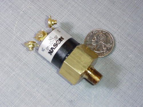 Nason SM-2C-15F Low Pressure Switch Brass 1/8 NPT Male 15 Psig 3 Wire NEW!