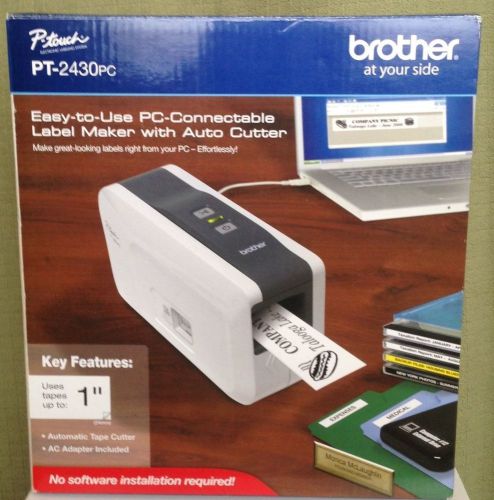 Brand New Brother PC-Connectable Label Maker with Auto Cutter (PT-2430PC)