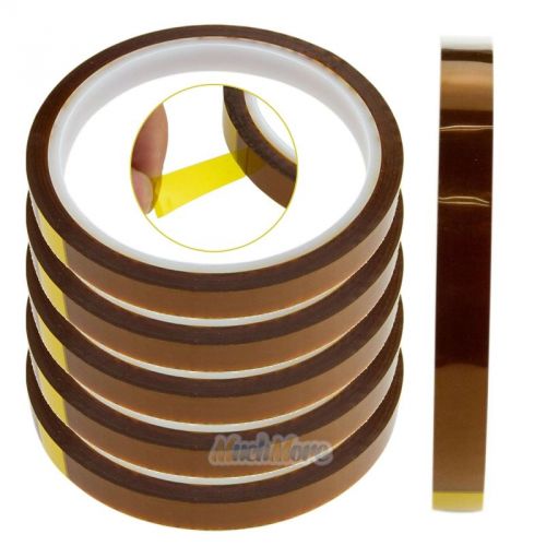 5x 10mm 1.0cm x 33m 100ft kapton tape high temperature heat resistant polyimide for sale