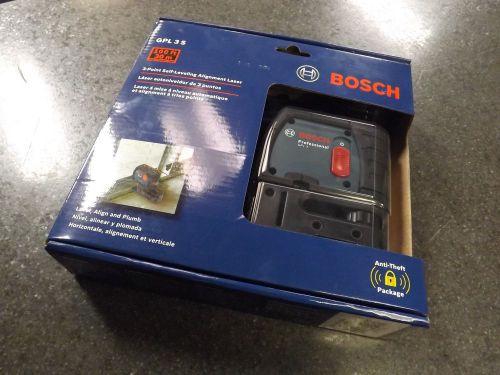 Bosch GPL 3 S 3 Point Self Leveling Alignment Laser 100 Feet BRAND NEW SEALED
