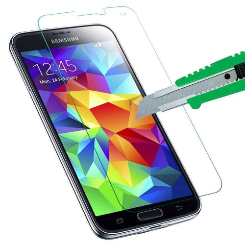 Tempered glass screen protector film for samsung galaxy s5 genuine 9h 99.9 for sale