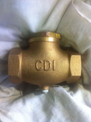 &gt;new&lt; 1&#034; threaded brass spring loaded check valve for sale
