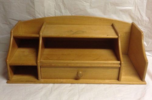 Vintage Wooden Table/Desk Secretary Organizer With Drawer