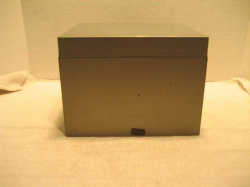 VINTAGE WEIS CARD FILE - 6 X 9 GRAY  W/OXFORD DIVIDERS A TO Z