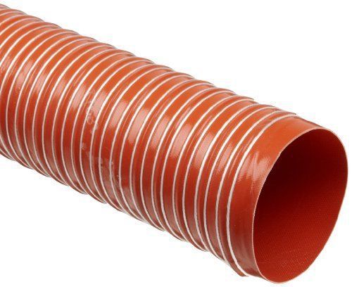 NEW Heat-Flex GS Fiberglass Duct Hose  Iron Oxide Red  1.5&#034; ID  12 Length