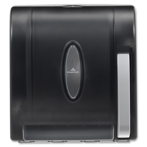Georgia Pacific 54338 Hygienic Push-Paddle Roll Towel Dispenser TranslucentSmoke