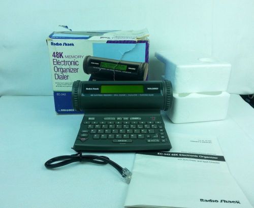 Radio Shack Electronic Rolodex 48K Directory Organizer Phone Dialer Vintage EUC