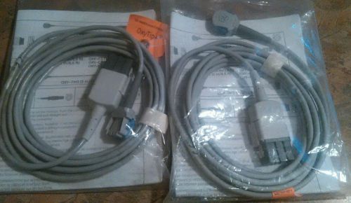 LOT OF 2 GE OxyTip+ interconnect Oximeter cable 3 m (10 ft) OXY-MC3 New