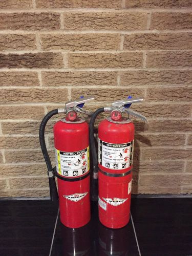 Fire extinguisher 10lbs 10# abc new cert tag lot of 2  (scratch/dirty) for sale
