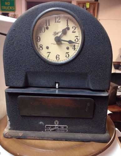 Vintage Rare Simplex Time Recorder clock antique