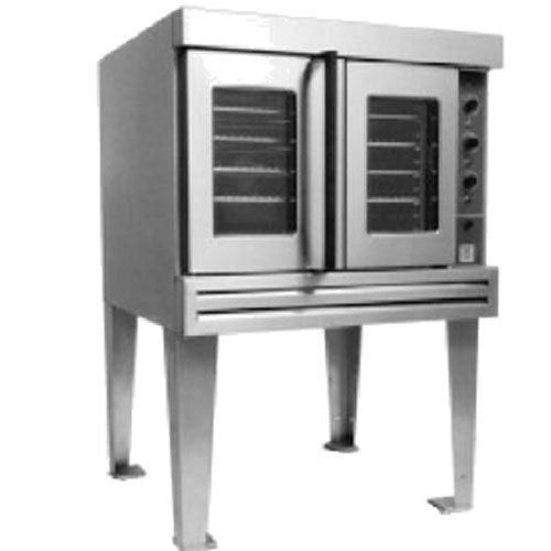Bakers bco-g1 convection oven, full size, gas, single deck, independent doors, 6 for sale