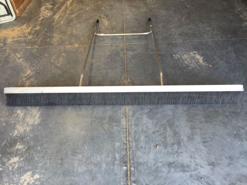 Concrete Broom Used 84&#034; (7&#039;) Long From Tenth Man Eqpt 60&#034; Long Handles Good Cond