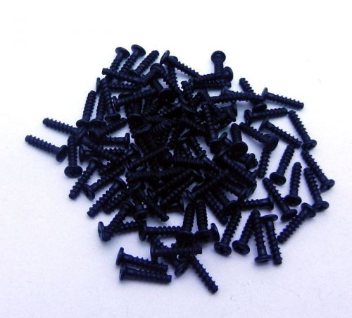 Free hot 100pcs m1.7 x 7mm screw self-tapping screw cross head screw  black diy for sale