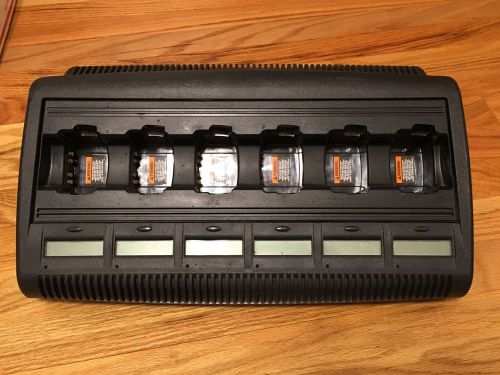 Motorola impress 6 bay battery charger conditioner wpln4198 ht1250 ht1550 ht750 for sale