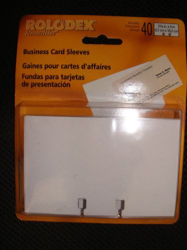 Rolodex Business Card Sleeves Pack of 40 Q67691AS