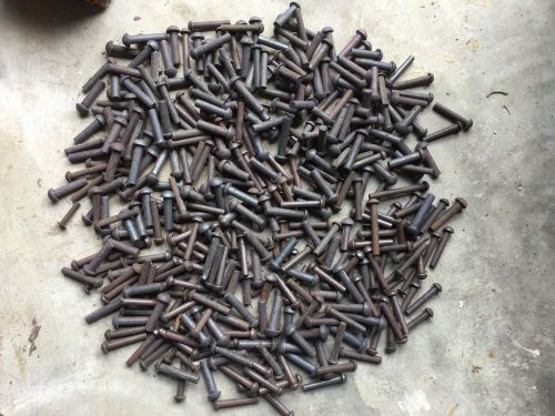 1/4&#034; x 1 1/2&#034; 5/16&#034; x 1 1/4&#034; steel rivets ~200 pieces blacksmith metal working for sale
