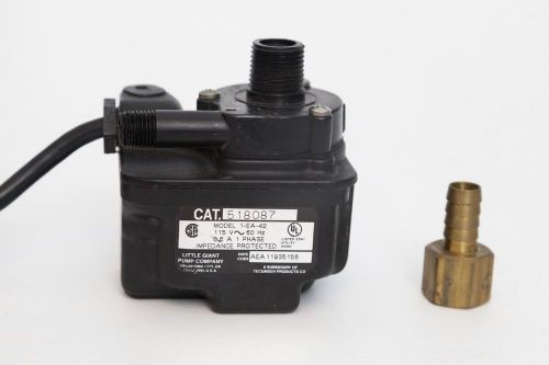 Little giant pump company 1-ea-42 submersible pump 2.8 gpm 1/125 hp for sale