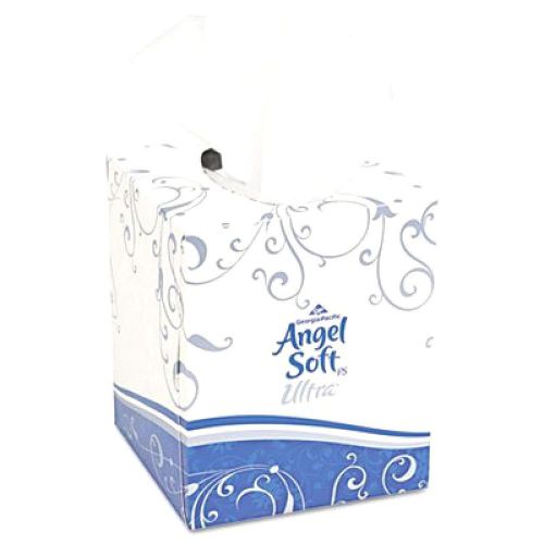 Angel Soft ps Ultra 46560 White Premium Facial Tissue with Cube Box, 8.5&#034; Length