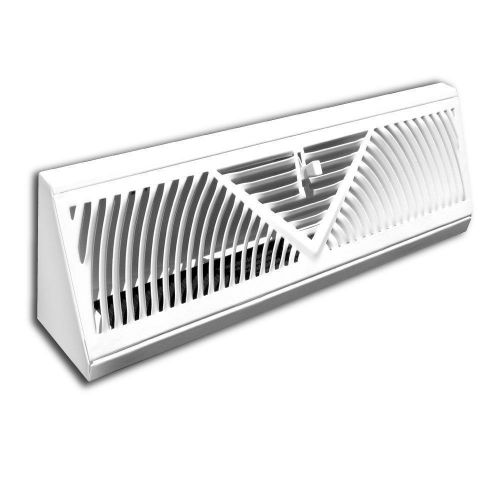 Baseboard Diffuser Supply Air Diffuser 18 in. 18&#034; White Steel Vent Airflow Floor