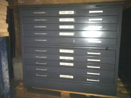 36&#034; Metal Architect Blueprint Map Drawers File Cabinet