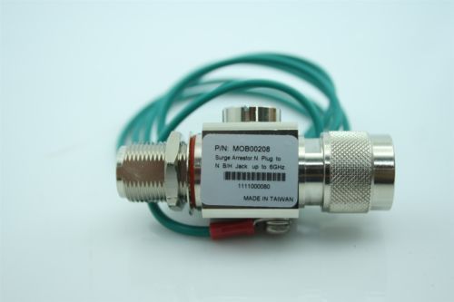 Surge arrestor n plug to n b/h jack up to 6ghz new in box for sale