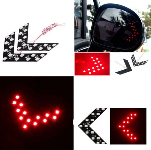 2X Panel Indicator 14-SMD Side Mirror Light LED Turn Signal Lamp for Car