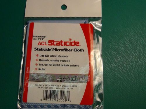 Unopened acl staticide mfc1 microfiber 9&#034; x 9&#034;  reusable cloth for sale