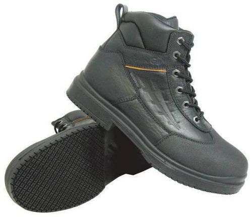 Size 10 work boots, unisex, black, steel toe, w, genuine grip new !!! for sale