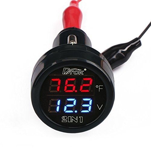 Drok® digital voltage 10-170 ? temperature monitor tester multimeter car for sale