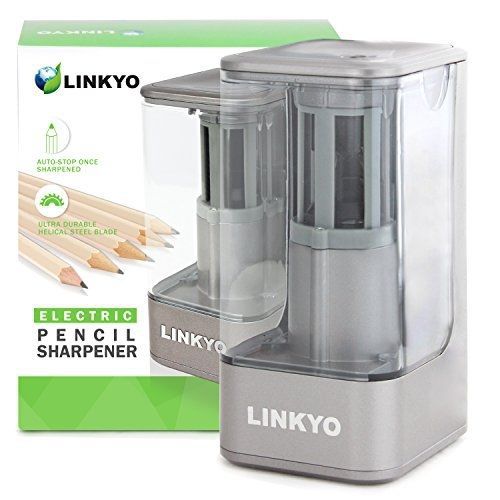 LINKYO Heavy Duty Electric Pencil Sharpener with Automatic Smart Sharpening