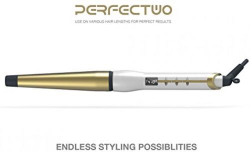 Curling iron, Perfectwo Studio Salon Collection Digital Ceramic Curling Wand,