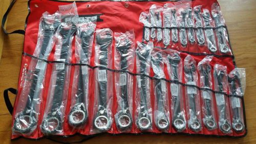 Proto tool jscv-20s anti slip design reversible combo ratcheting wrench set for sale