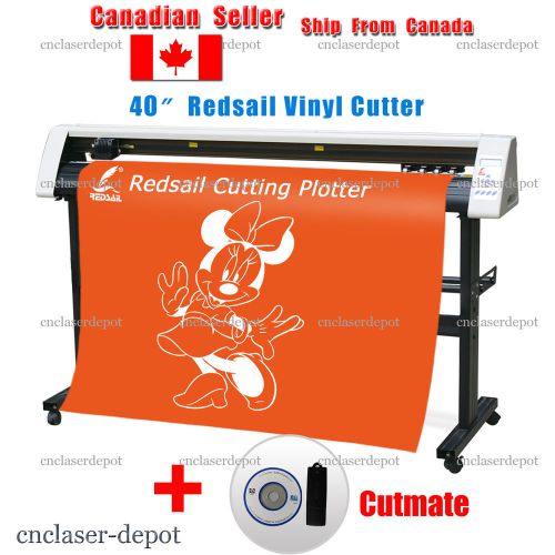 New 40&#034; redsail vinyl cutter cutting plotter with cutmate from coreldraw rs1120c for sale
