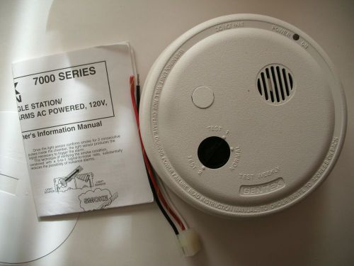 Gentex Photoelectric Smoke Detector 7100 Fire Alarm 907-1109-002 120VAC