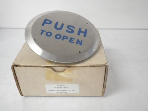 CE-606-S Curran Engineering Co. &#034;Push to Open&#034; automatic door open button (New)