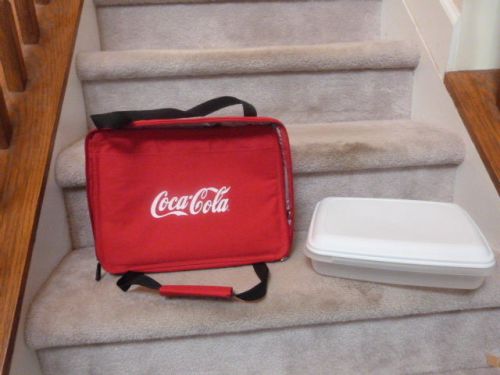 Insulated COCA COLA 1 Gallon  Casserole  Food Carrier Box Hot/Cold 12&#034;x9&#034;x3&#034;