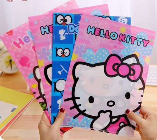Hello Kitty Clear Folder Holders Stationery Folder 1 set of 2pcs KK192