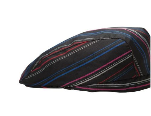 The Cafe Attendant Hat Men&#039;s and Women&#039;s Black and Colorful Stripe Beret Hat