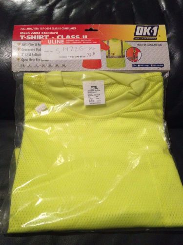 ANSI Class ll Mesh T Shirt OK-1 Lime Green 2XL