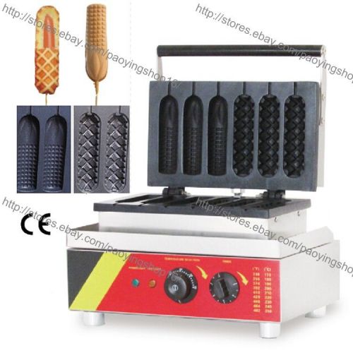 Commercial Nonstick Electric French Waffle Dog Maker Corn Dog Baker Iron Machine