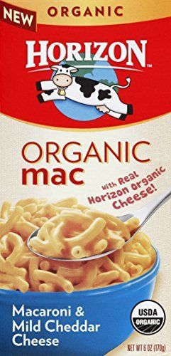 Horizon Organic Macaroni and Mild Cheddar Cheese, 6 Ounce -- 12 per case.