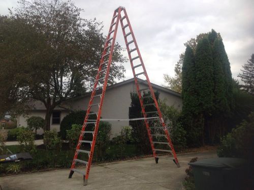 New never used werner 20 ft. fiberglass twin stepladder , t7420 for sale