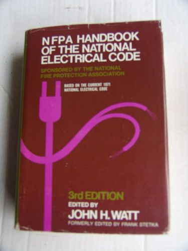 National Electrical Code Handbook NEC 1971 NFPA No. 70.