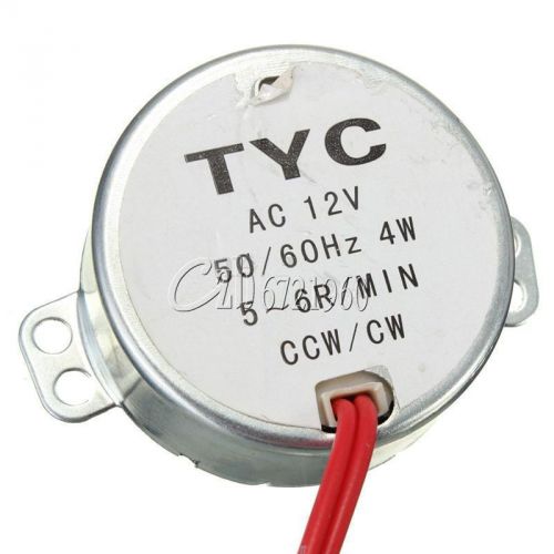 TYC-50 Synchronous Motor AC 12V 50/60Hz 5/6RPM CW/CCW 4W For Microwave Turntable