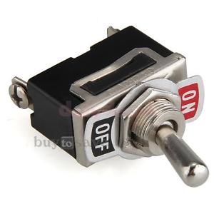 2pin 15a 250v car auto dash toggle switch flick spst on/off master for sale